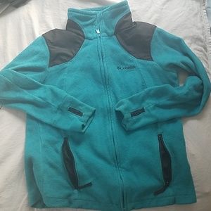 Vintage Columbia Turquoise Fleece